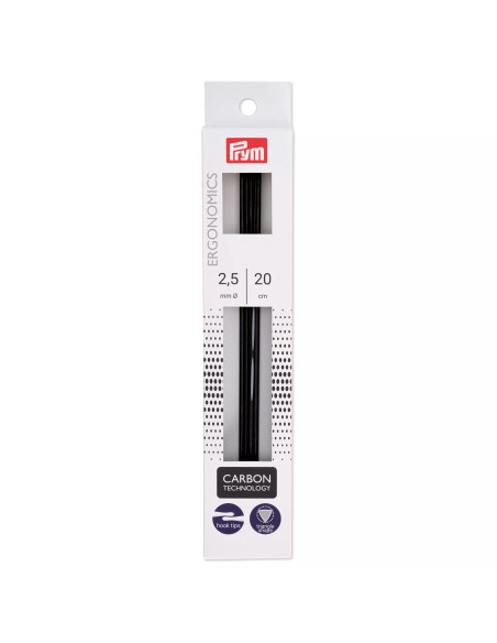 Aiguilles à tricoter à 2 pointes Prym Ergonomics