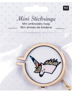 Runder Mini-Stickrahmen aus Holz für Stickerei 55 mm