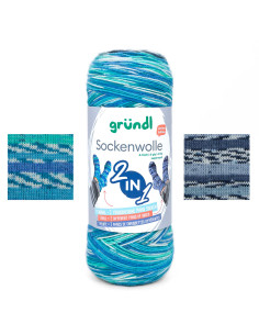 Sockenwolle 2 in 1 Gründl