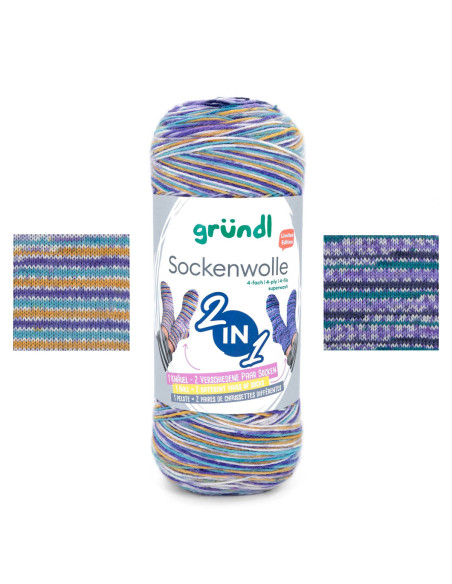 Hot Socks Wolle Farbe Gründl