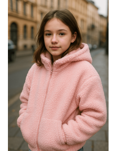Fleece-Stoff - Babyrosa 2