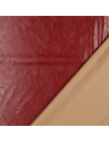 Glänzender Stretch-Kunststoff für Bekleidung - Rot