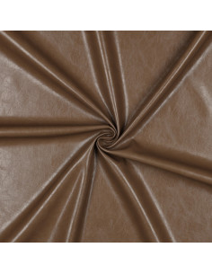 Glänzender Stretch-Kunststoff für Bekleidung - Sepia