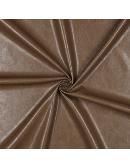 Glänzender Stretch-Kunststoff für Bekleidung - Sepia