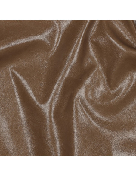 Glänzender Stretch-Kunststoff für Bekleidung - Sepia