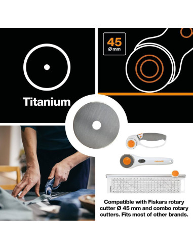 Fiskars Titanium Rotationsklinge Ø45 mm
