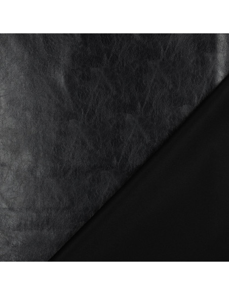 Glänzender Stretch-Kunststoff für Bekleidung - Schwarz