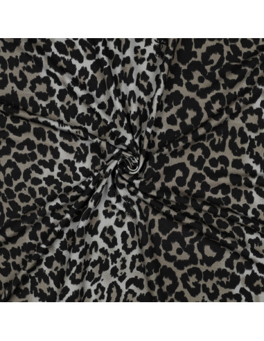 Viskose-Jersey-Stoff - Leopard