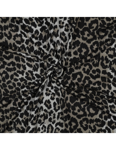 Viskose-Jersey-Stoff - Leopard
