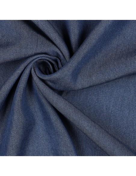Tencel-Denimstoff - Indigo Blau