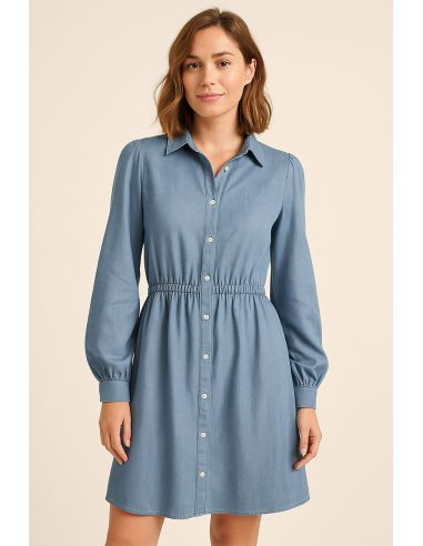 Tencel-Denimstoff - Hellblau