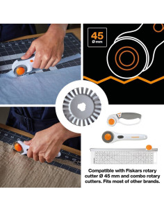 Fiskars Zickzack-Rotationsklinge Ø45 mm 2