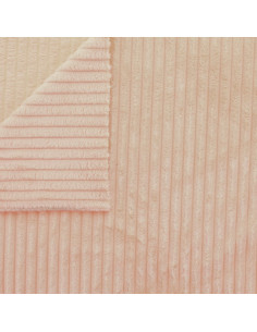 Minky-Stoff mit breiten Rippen - Beige 2
