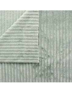 Minky-Stoff mit breiten Rippen - Khaki 2