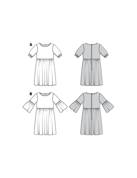 Kleid Schnittmuster - Burda 6401