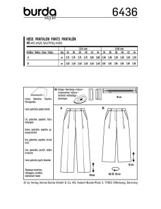 Hosenmuster - Burda 6436 2