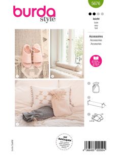Bezug- und Hausschuhmuster - Burda 5676