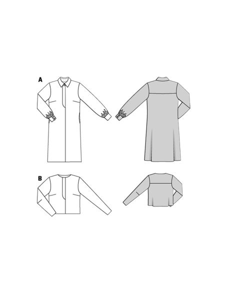 Kleid- und Blusenmuster - Burda 5678