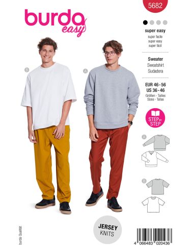 T-Shirt-Schnittmuster - Burda 5682