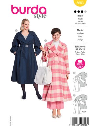 Mantelschnittmuster - Burda 5683