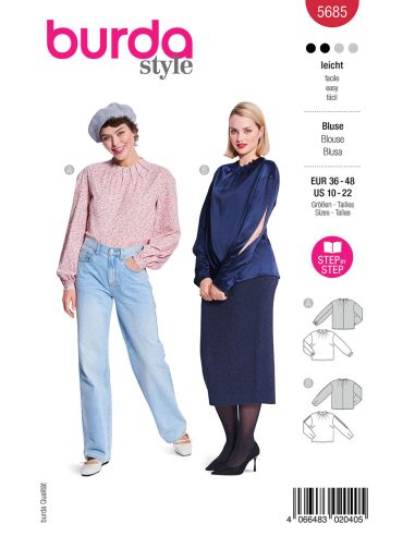Blusenmuster - Burda 5685