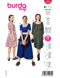 Kleid Schnittmuster - Burda 5686