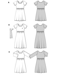 Kleid Schnittmuster - Burda 5686 2