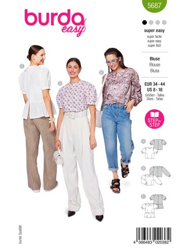 Blusenmuster - Burda 5687