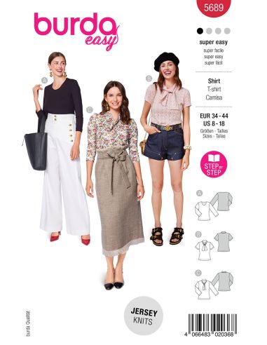 T-Shirt-Schnittmuster - Burda 5689