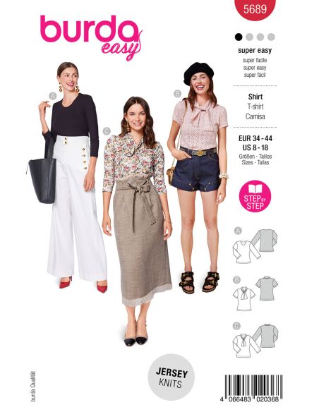 T-Shirt-Schnittmuster - Burda 5689