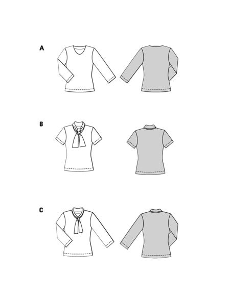 T-Shirt-Schnittmuster - Burda 5689
