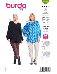 Blusenschnittmuster - Burda 5692
