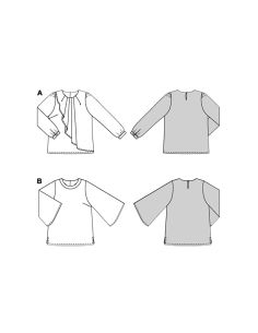 Blusenschnittmuster - Burda 5692 2