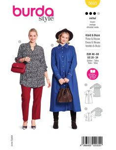 Kleid- und Blusenmuster - Burda 5693