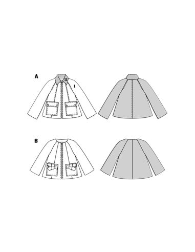 Jackenschnittmuster - Burda 5695