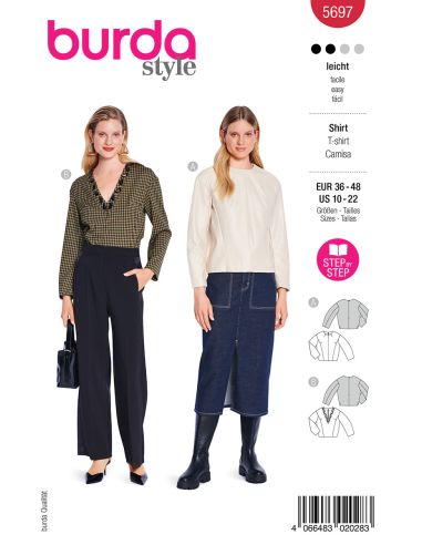 T-Shirt Schnittmuster - Burda 5697