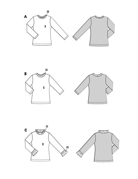 T-Shirt-Schnittmuster - Burda 5705