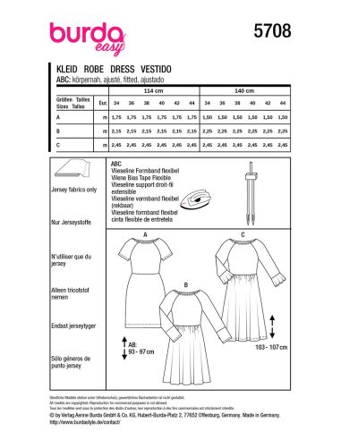 Kleidmuster - Burda 5708