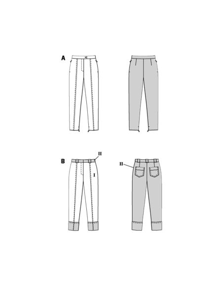 Hosenmuster - Burda 5712