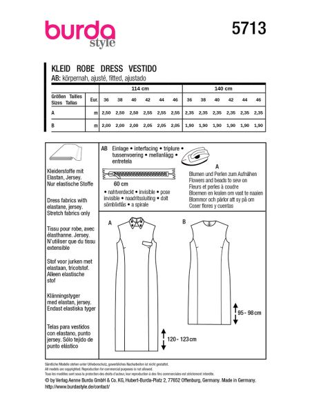 Kleidmuster - Burda 5713