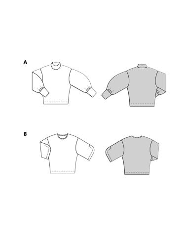 Sweatshirt-Schnittmuster - Burda 5716