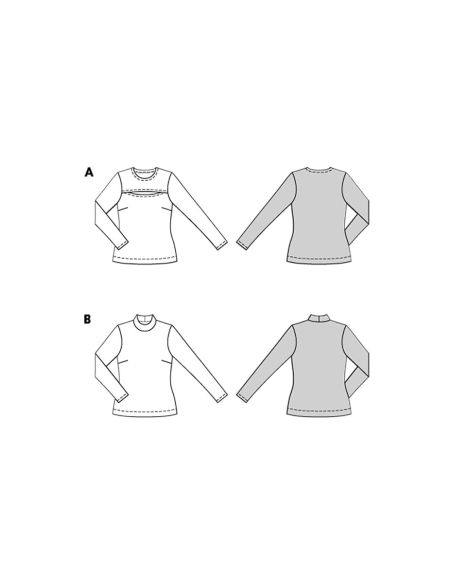 T-Shirt-Schnittmuster - Burda 5717