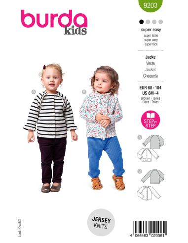 Jackenschnittmuster - Burda 9203
