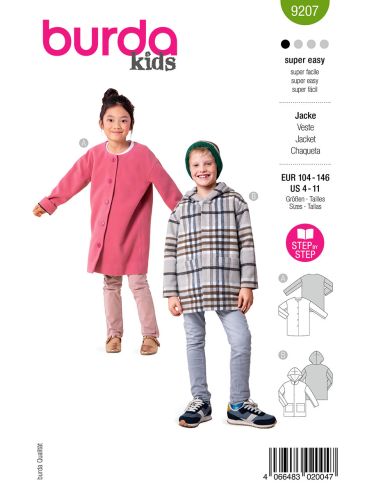 Mantelschnittmuster - Burda 9207