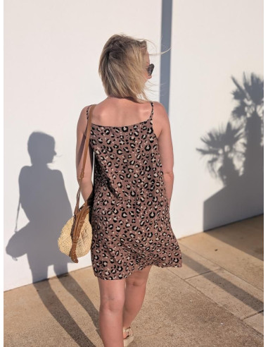 Tissu popeline de viscose Mocha - My Dress Made
