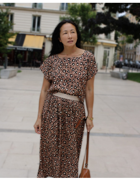 Tissu popeline de viscose Mocha - My Dress Made