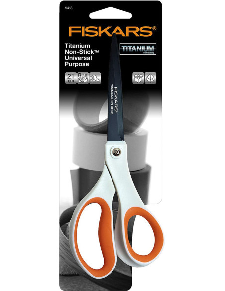 Fiskars Titanium Antihaft-Universalschere 21 cm