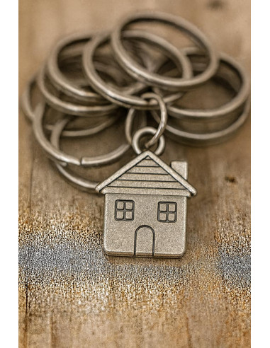 Anneaux brisés porte-clés 20 mm argent