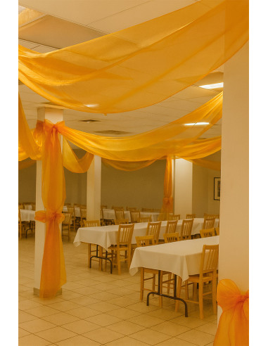 Organza-Stoff - Ocker