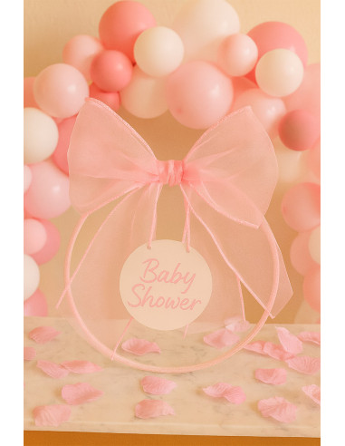 Organza-Stoff - Babyrosa
